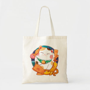 Cute Lucky Cat Tote Bag