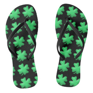 Cute Lucky Irish Shamrock Thongs