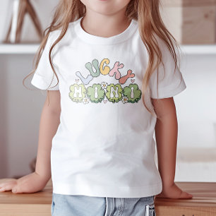 Cute Lucky Mini St Patricks Day Irish Kids  T-Shirt