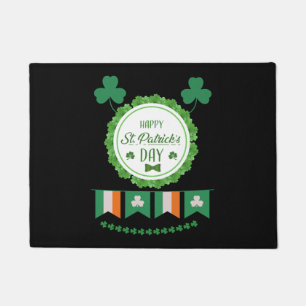 Cute Lucky Rainbow Gnome Happy St Patricks Day Doormat