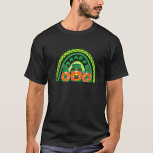 Cute Lucky Rainbow Happy St Patrick Day Funny Gree T-Shirt