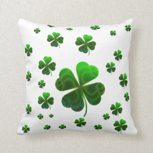 Cute Lucky Shamrocks Cushion