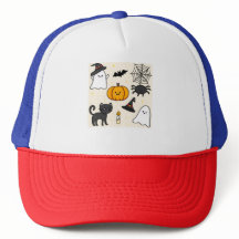 Cute lunch with Happy Halloween cartoon