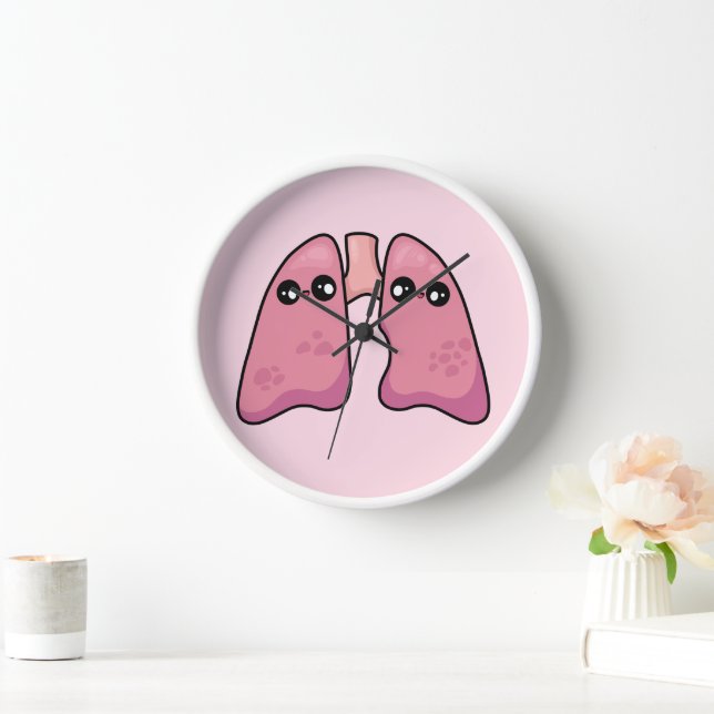 Cute Lungs - Human Biology Clock (Home)