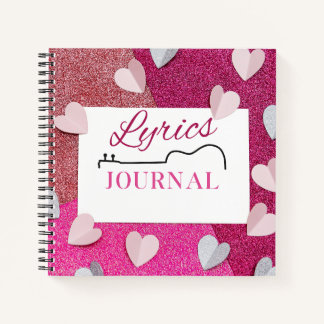 Cute Lyrics Journal for Songwriters & Music Lovers