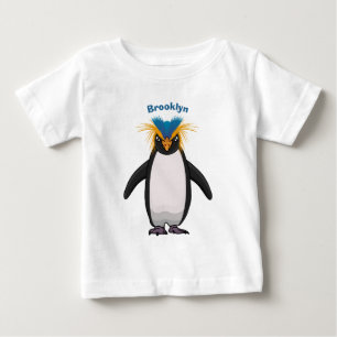 Cute macaroni penguin cartoon illustration baby T-Shirt