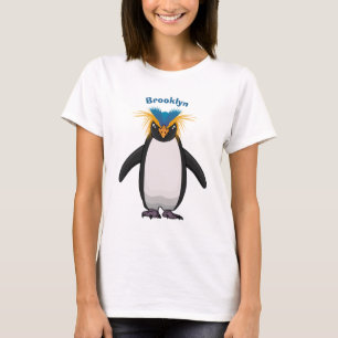 Cute macaroni penguin cartoon illustration T-Shirt