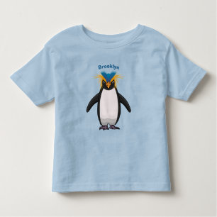 Cute macaroni penguin cartoon illustration toddler T-Shirt