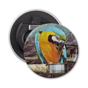 CUTE MACAW BOTTLE OPENER
