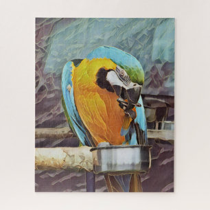 CUTE MACAW JIGSAW PUZZLE