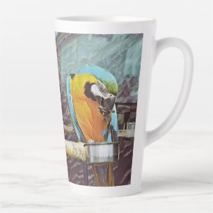 CUTE MACAW LATTE MUG