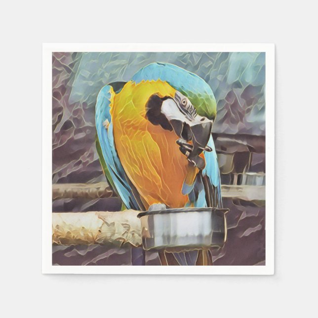 CUTE MACAW NAPKIN (Front)