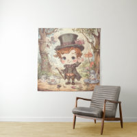 Cute Mad Hatter Whimsical Wonderland Woodland Art