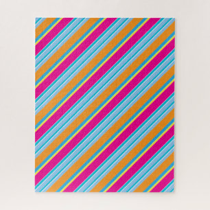 Cute magic colourful stripes jigsaw puzzle