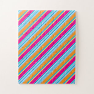 Cute magic colourful stripes jigsaw puzzle