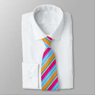 Cute magic colourful stripes tie