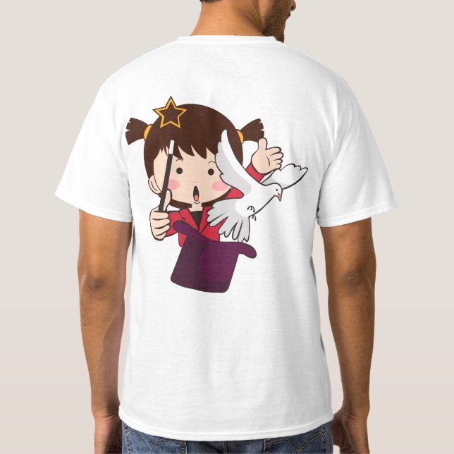 Cute Magic Girl T-shirt (Back)