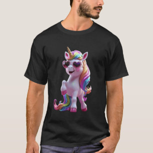 Cute Magic Horse Funny Unisex Design for Men Women T-Shirt