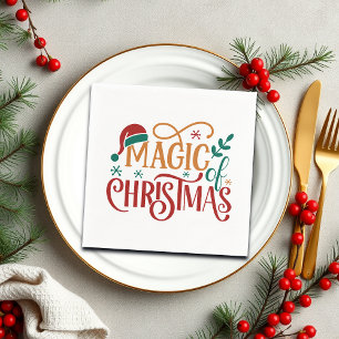Cute 'Magic of Christmas'  Napkin