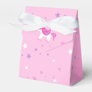 Cute Magic Unicorn Birthday Girl Pink Favour Box �