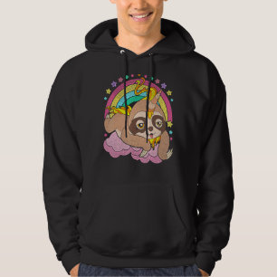 Cute Magical Animal Rainbow Slothicorn Sloth Unic Hoodie