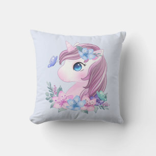 Cute & Magical Baby Unicorn with Big Eyes Cushion