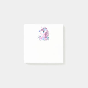 Cute & Magical Baby Unicorn with Big Eyes Post-it Notes