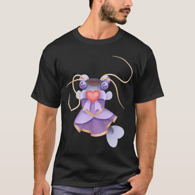Cute Magical Catfish T-Shirt (Front)
