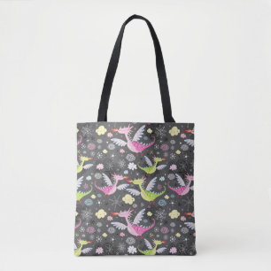 Cute Magical Dragons Tote Bag