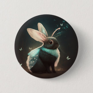 Cute Magical Fairy Bunny Rabbit 6 Cm Round Badge