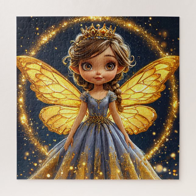 Cute Magical Fairy Girl Art for Home & Gift Jigsaw Puzzle (Vertical)