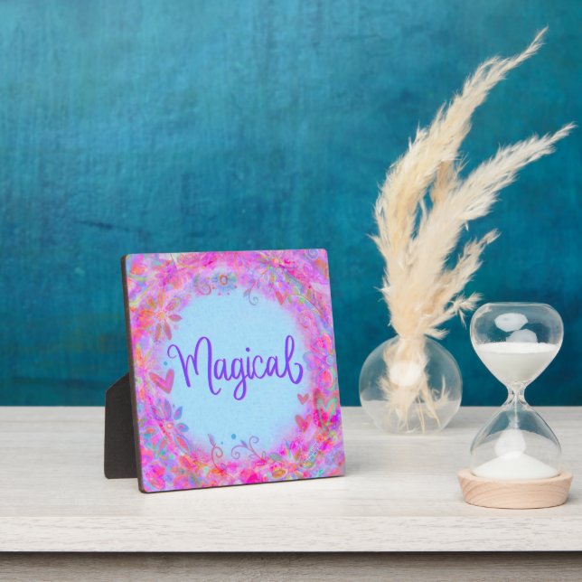 Cute Magical Fun Inspirivity Easel Pink Plaque (Insitu)