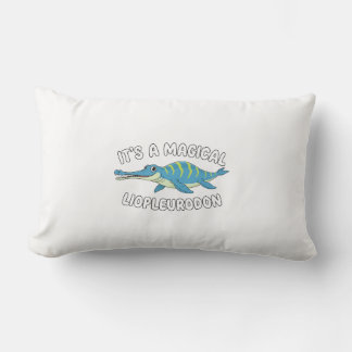 Cute Magical Liopleurodon Fantasy Prehistoric Ocea Lumbar Cushion