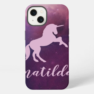 cute magical purple unicorn iPhone 13 case