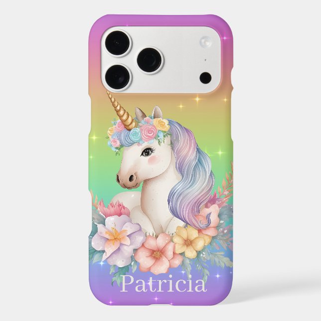 cute Magical unicorn add name  (Back)