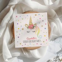 Cute Magical Unicorn Girls Birthday