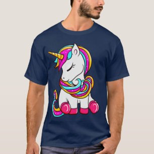 Cute Magical Unicorn Girly Sparkle T-Shirt