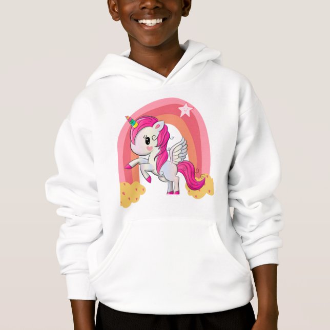 Cute magical unicorn kids shirt (Front)