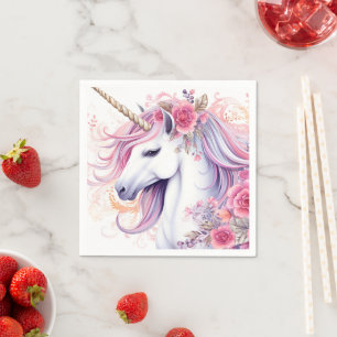 Cute Magical Unicorn Napkin