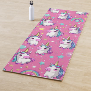 Cute magical unicorn pattern rainbow for her yoga mat