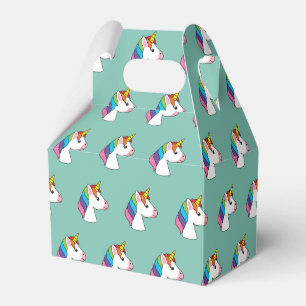 Cute Magical Unicorn with Colourful Hair Favour Box