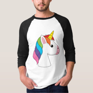 Cute Magical Unicorn with Colourful Hair T-Shirt