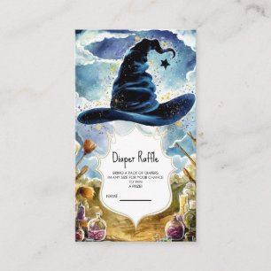 Cute Magical Wizard Hat Baby Shower Enclosure Card