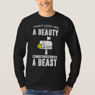 Cute Mail Lady Mail Carrier Postal Worker Uniform  T-Shirt