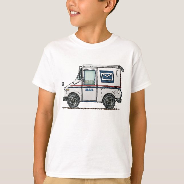 Cute Mail Truck T-Shirt (Front)