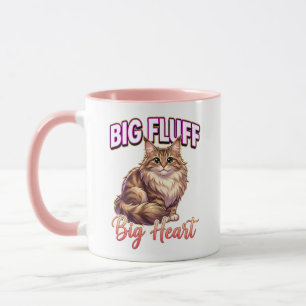 Cute Maine Coon Valentine – Big Fluff Big Heart Mug