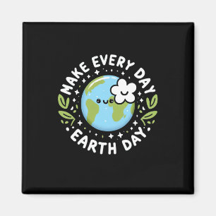 Cute Make Everyday Earth Day Kids Magnet