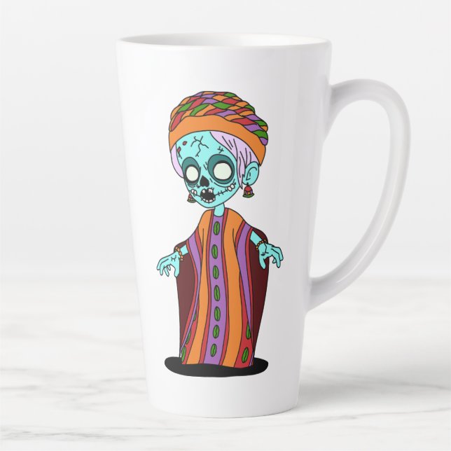Cute Malian Zombie Latte Mug (Right)
