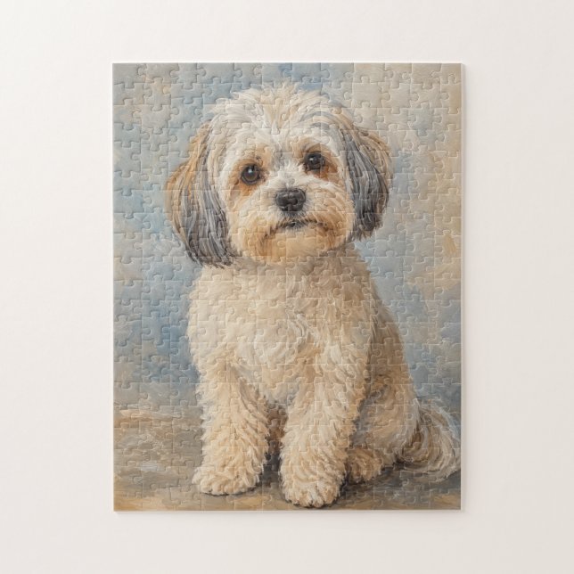 Cute Malshi Dog Jigsaw Puzzle (Vertical)