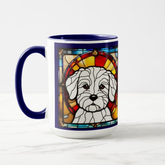 Cute Maltese Dog Coffee Mug (Left)